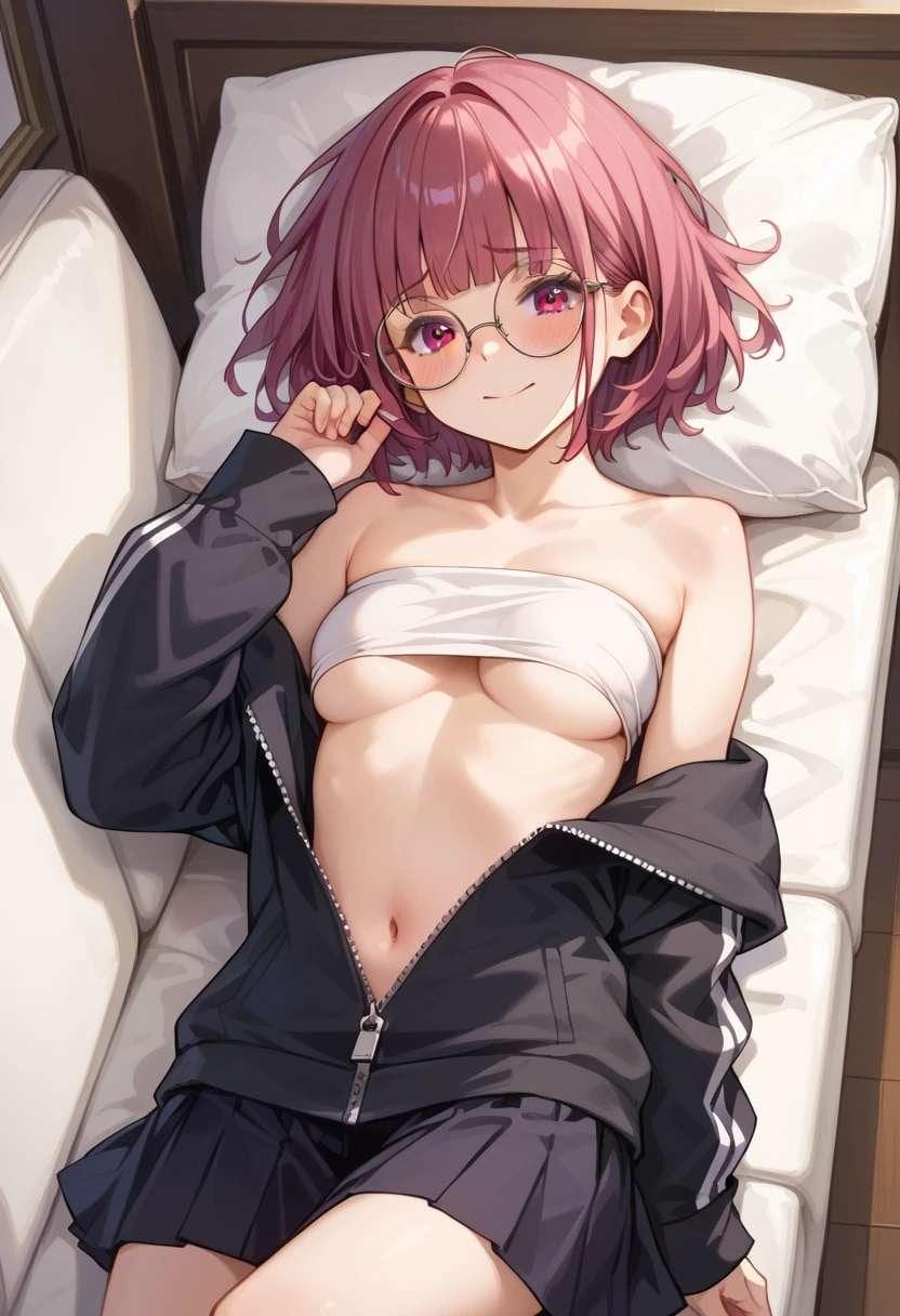 チューブトップと下乳