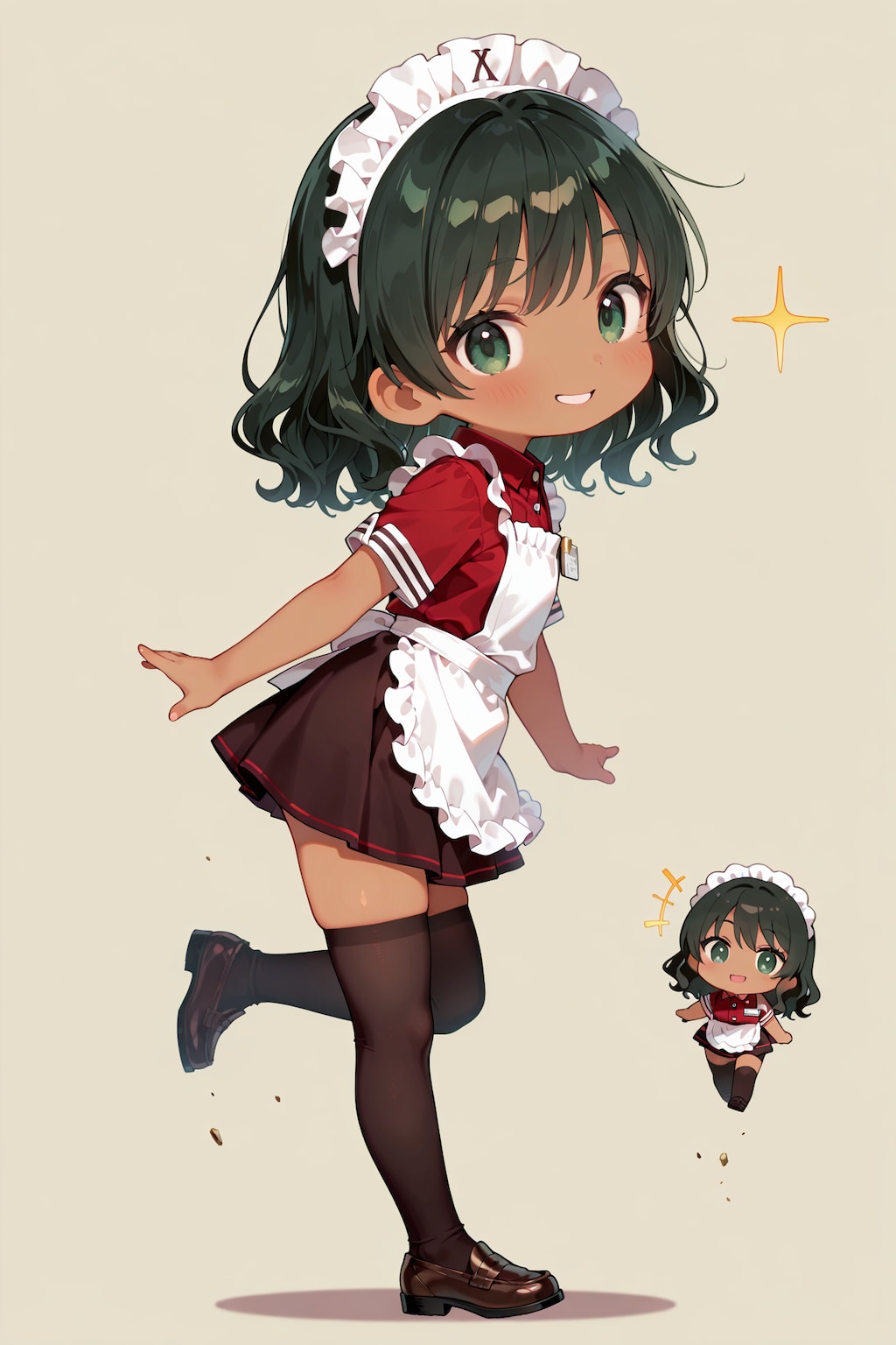 ちびキャラウェイトレスさん Z106