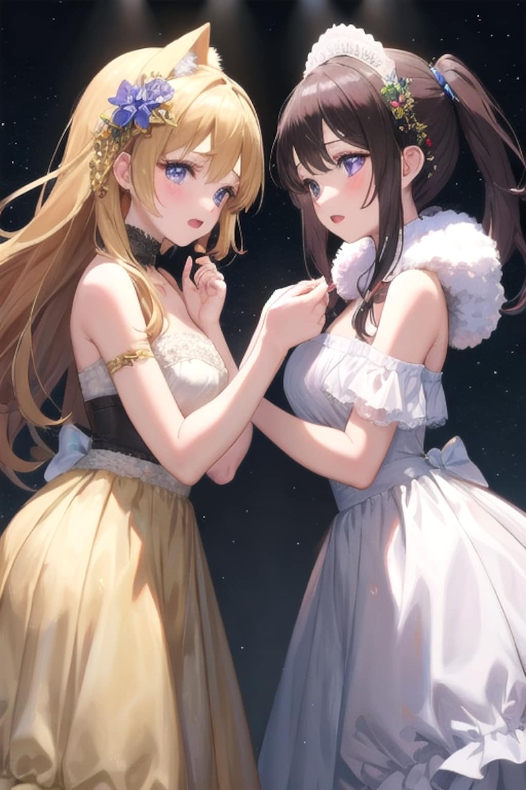 二人姉妹、伝承歌の再詠
