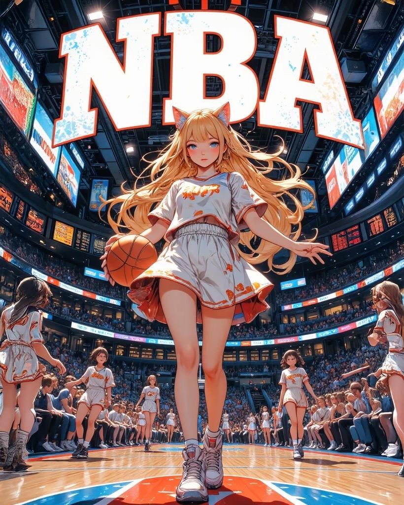 猫子NBAに行く(観戦で)
