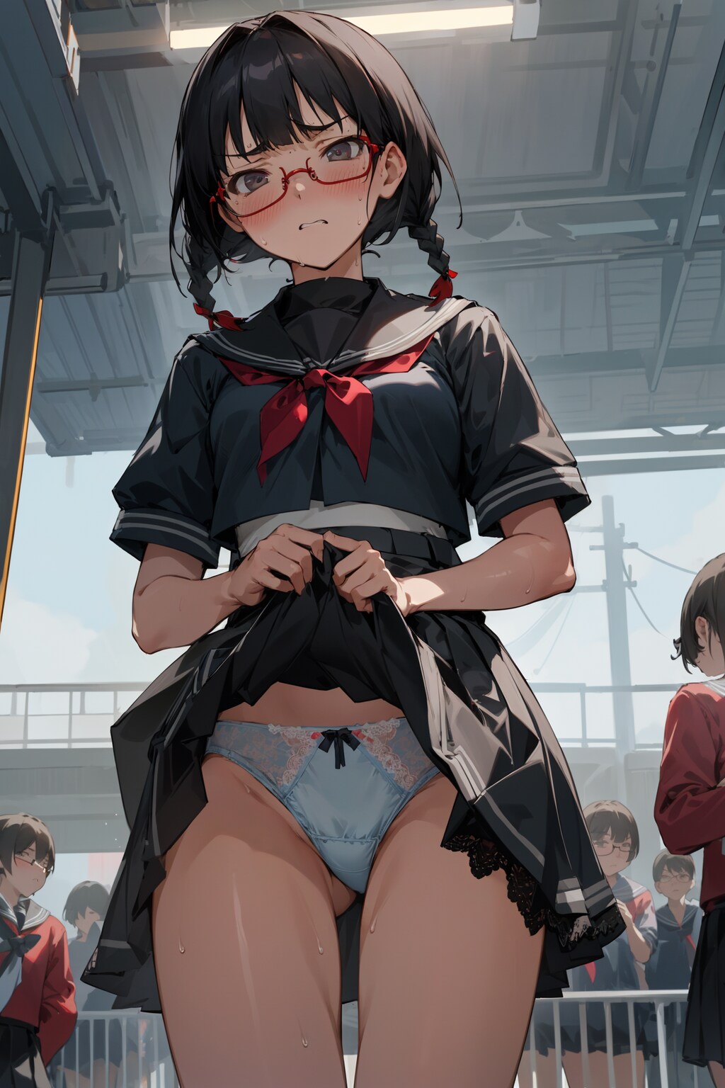 見せればいいんでしょ、変態・・・！