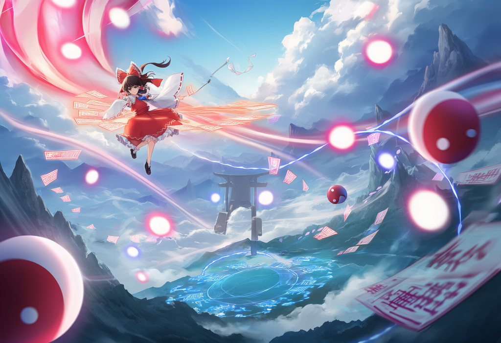 東方　博麗霊夢　弾幕ごっこ　ワイド版