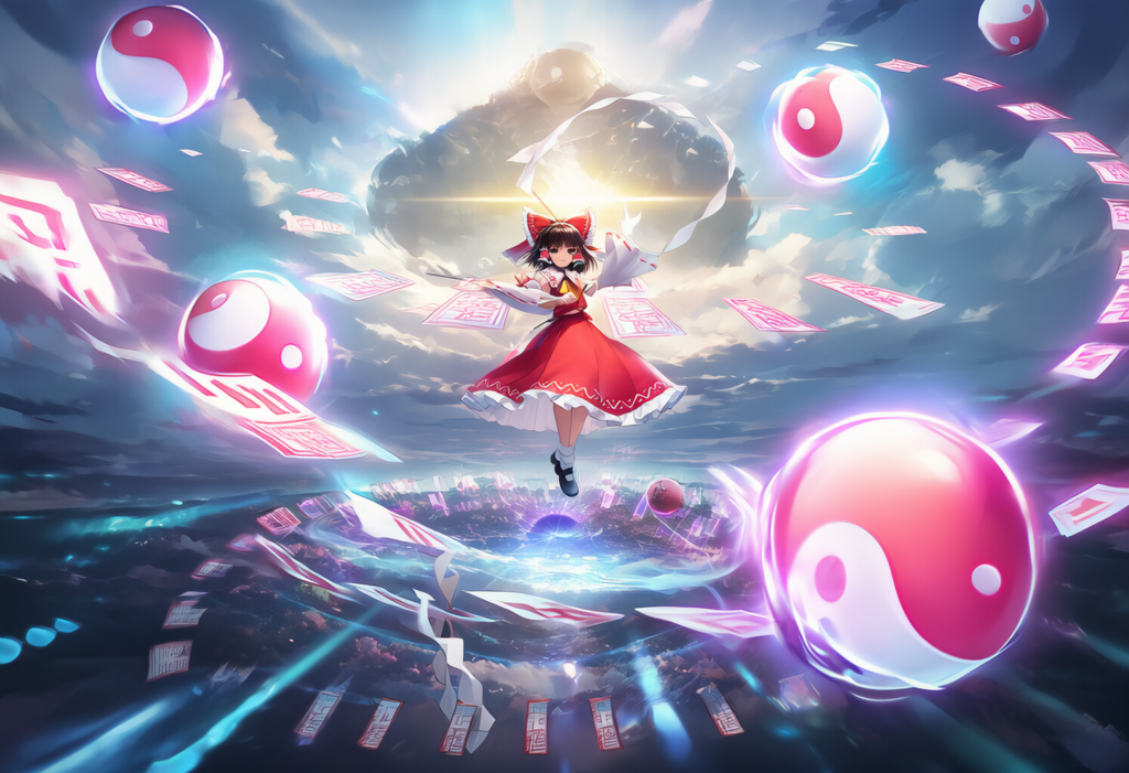 東方　博麗霊夢　弾幕ごっこ　ワイド版