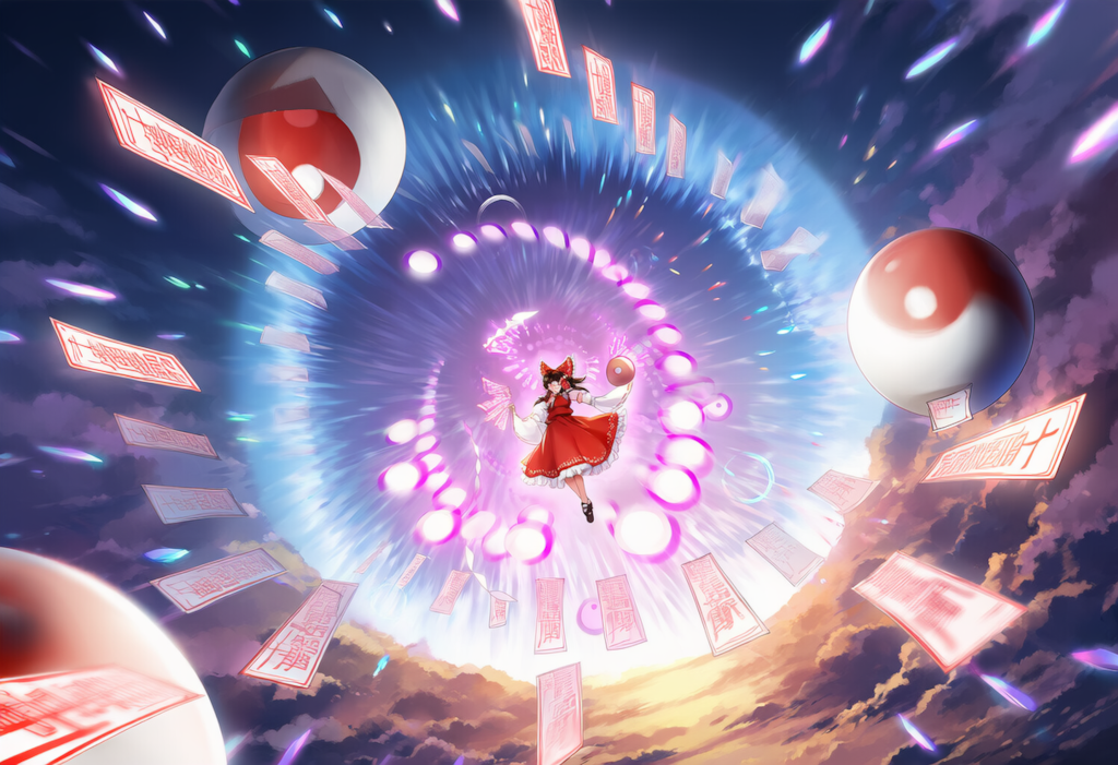 東方　博麗霊夢　弾幕ごっこ　ワイド版