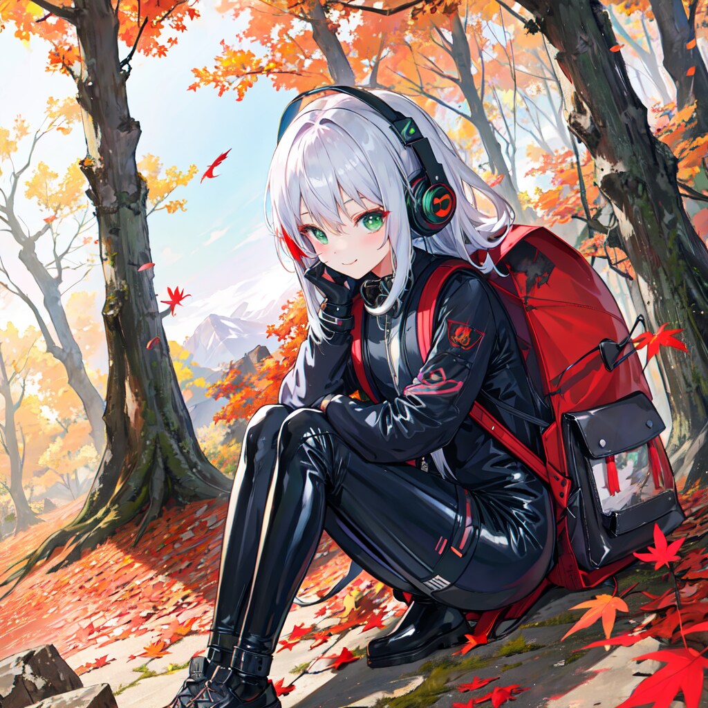 銀髪緑眼 | の人気AIイラスト・グラビア