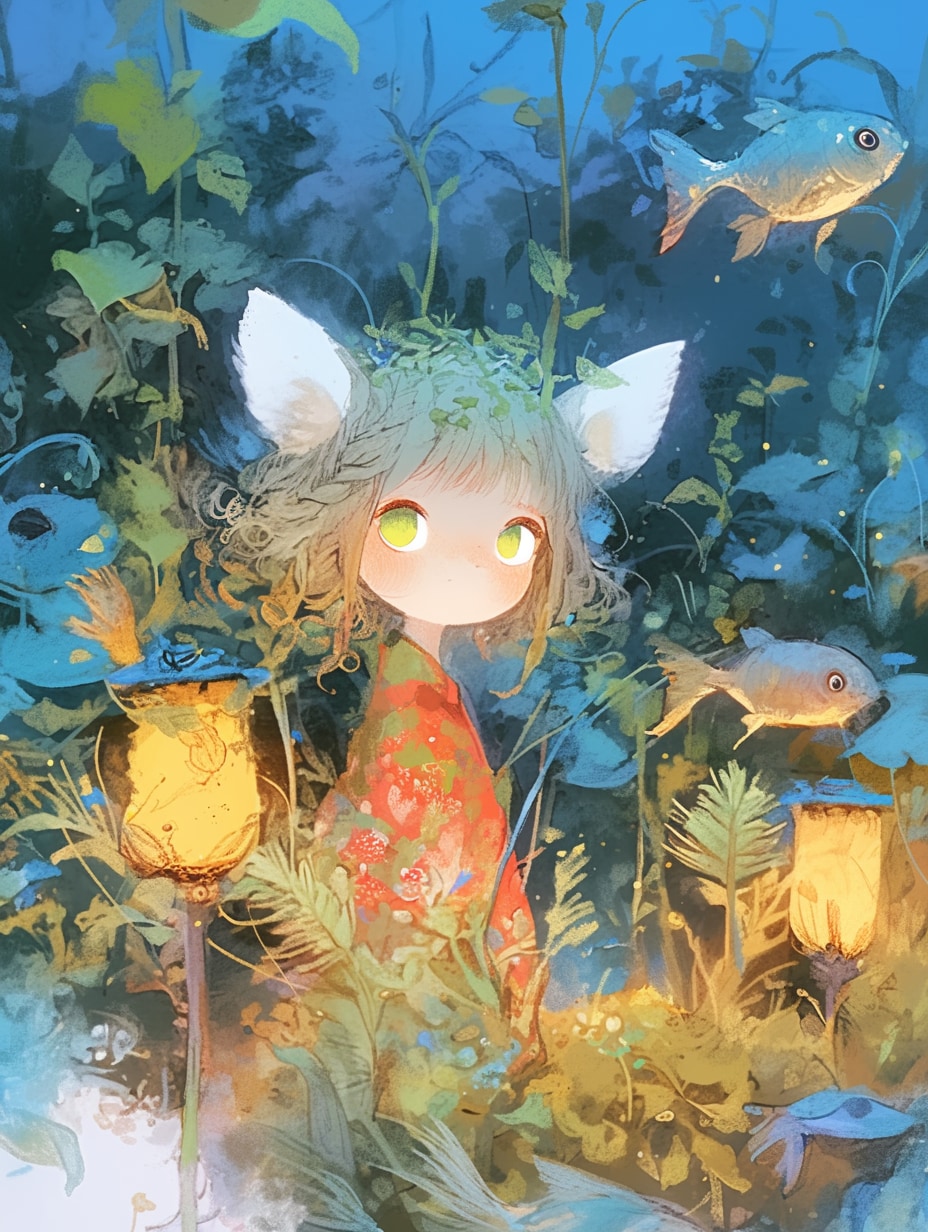 夜の森には秘密がいっぱい | の人気AIイラスト・グラビア