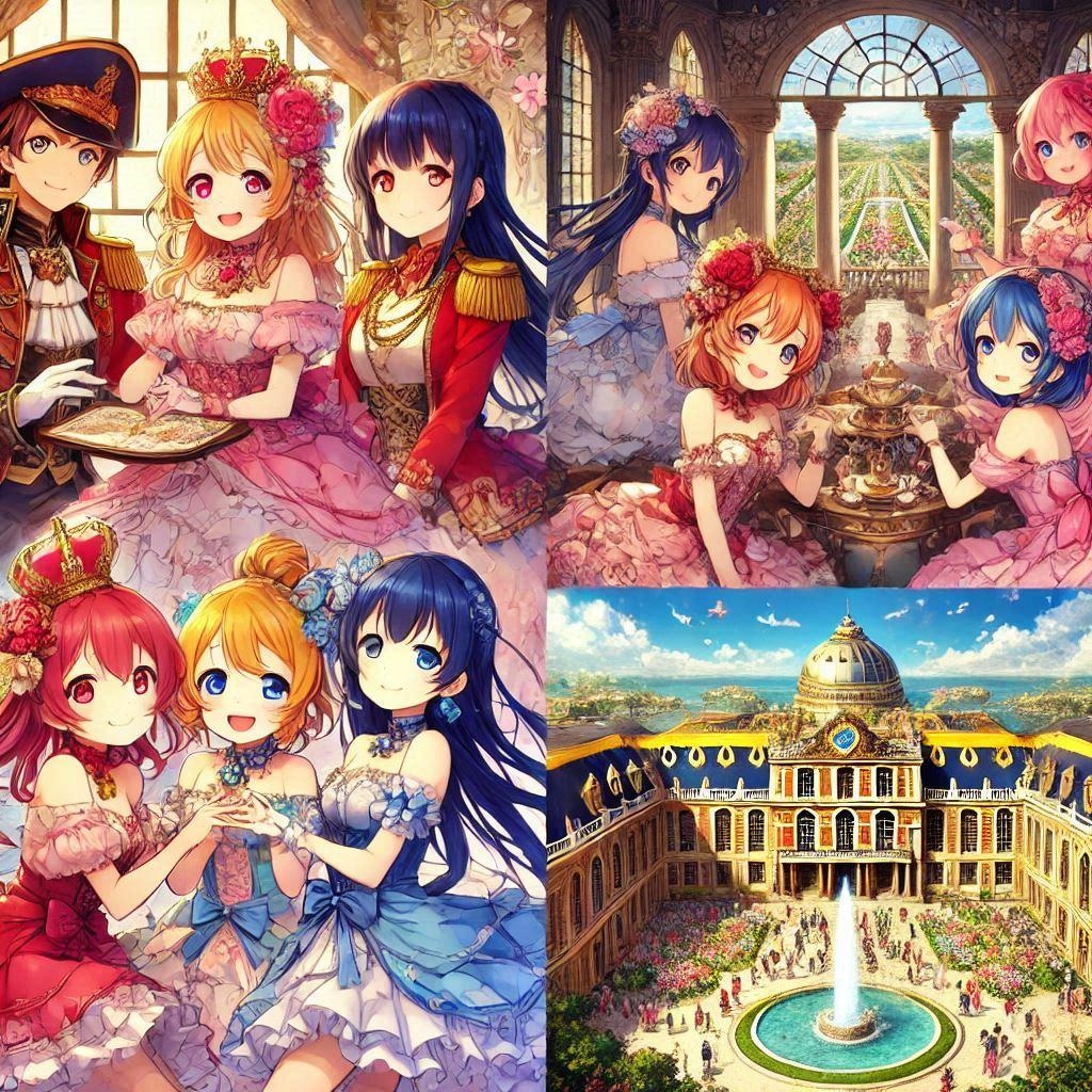 ラブライブキャラとベルサイユ宮殿