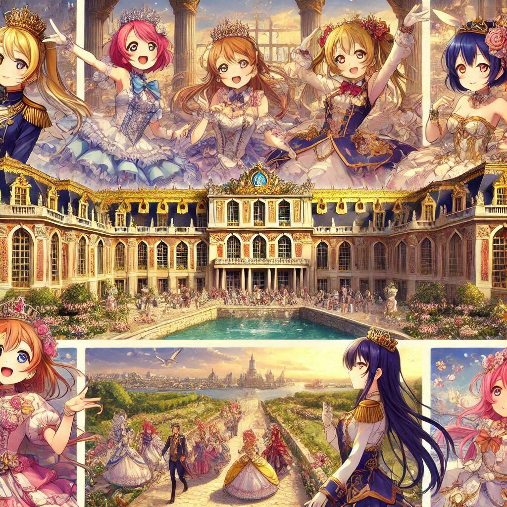 ラブライブキャラとベルサイユ宮殿