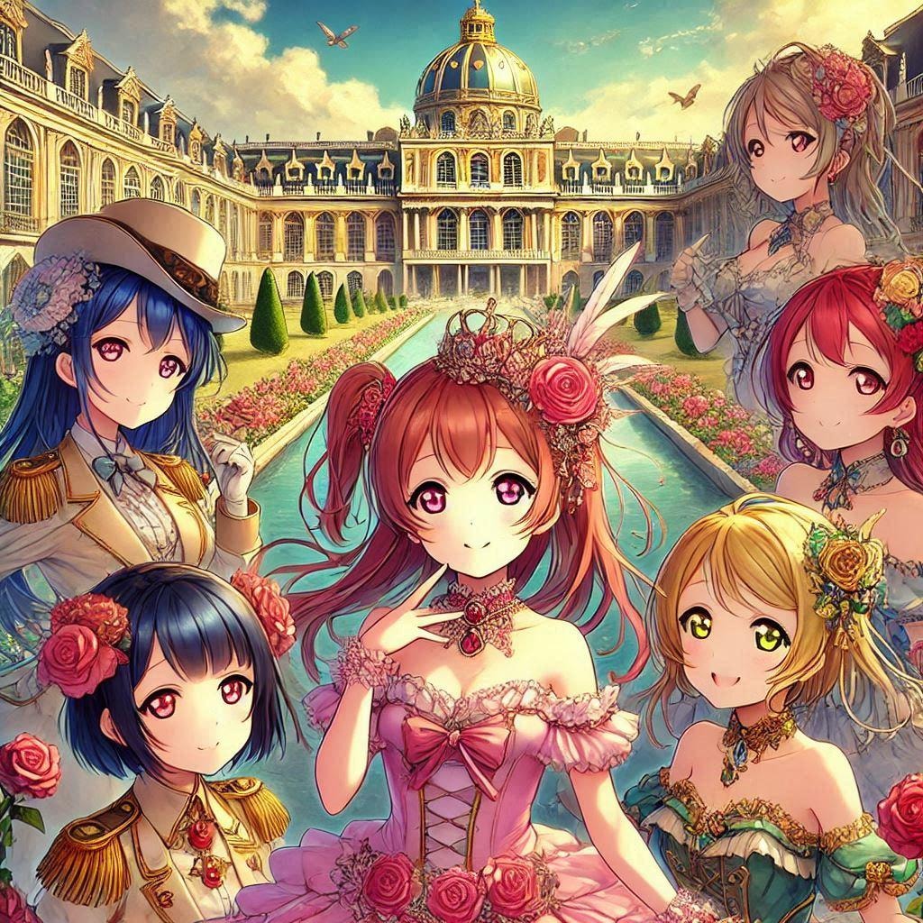 ラブライブキャラとベルサイユ宮殿
