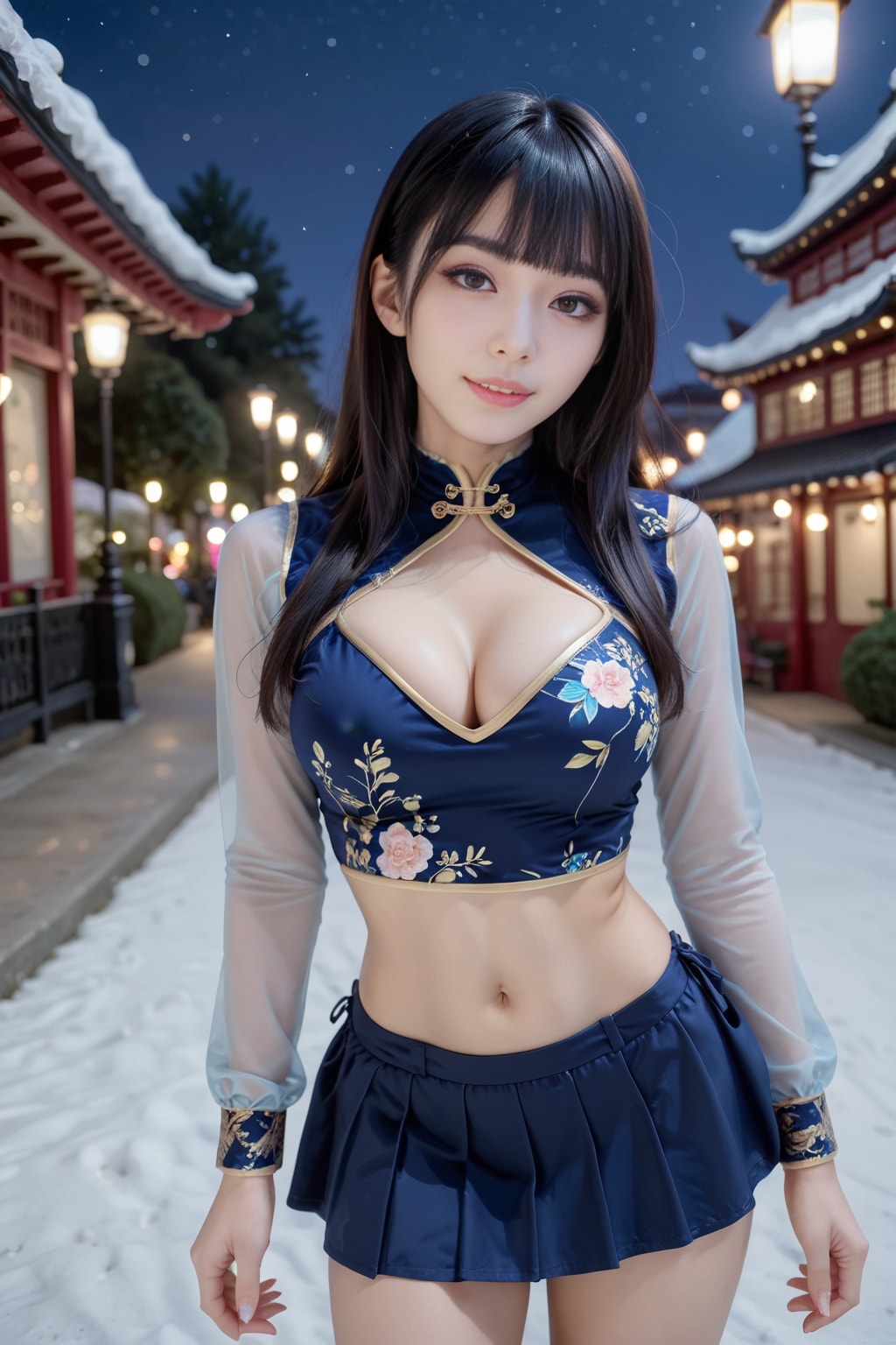 チャイナドレスの美女