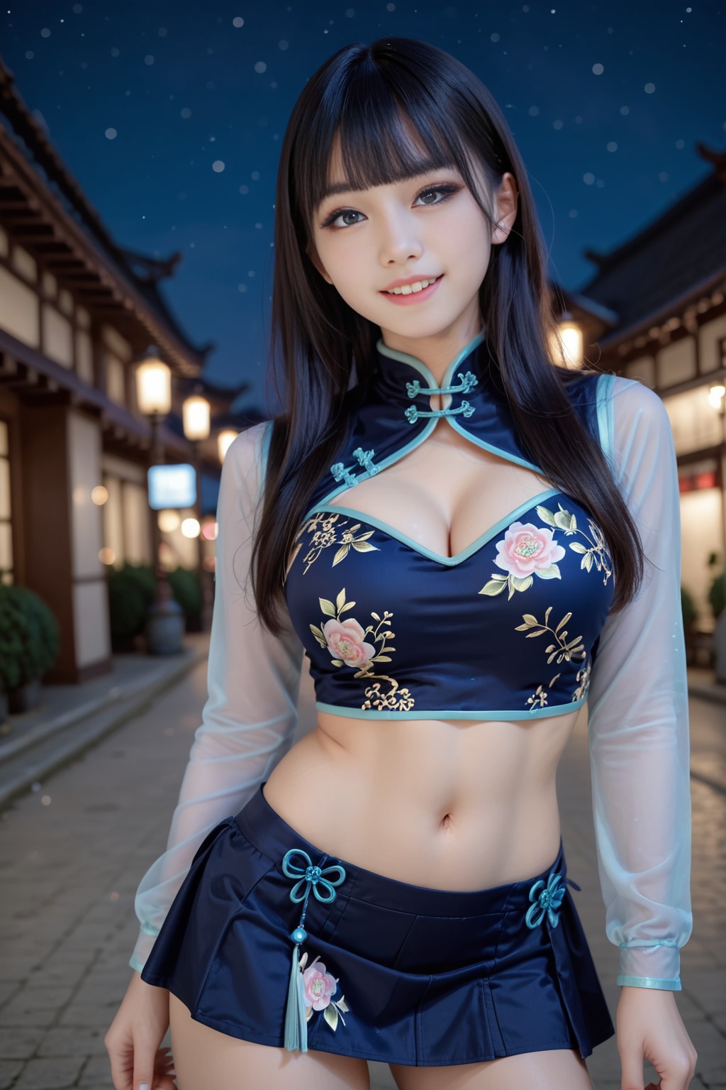 チャイナドレスの美女