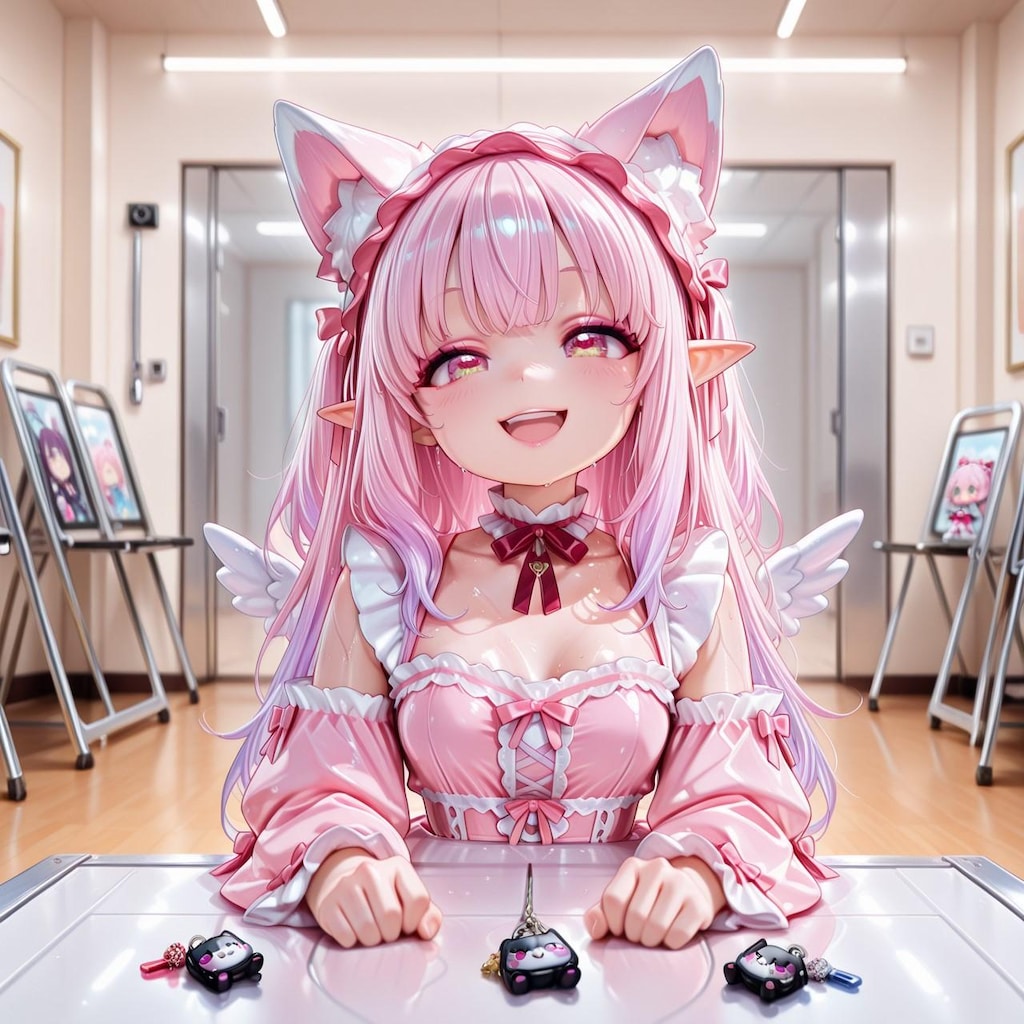 12枚）売り子のケモ耳エルフさん