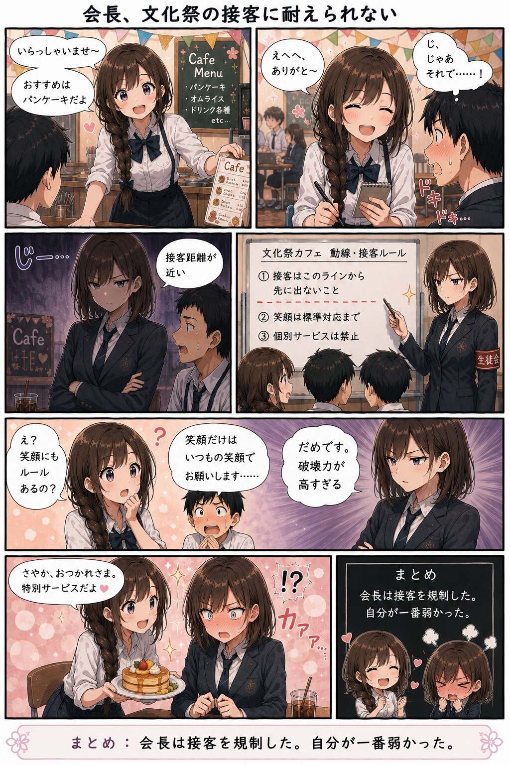 会長、文化祭の接客に耐えられない