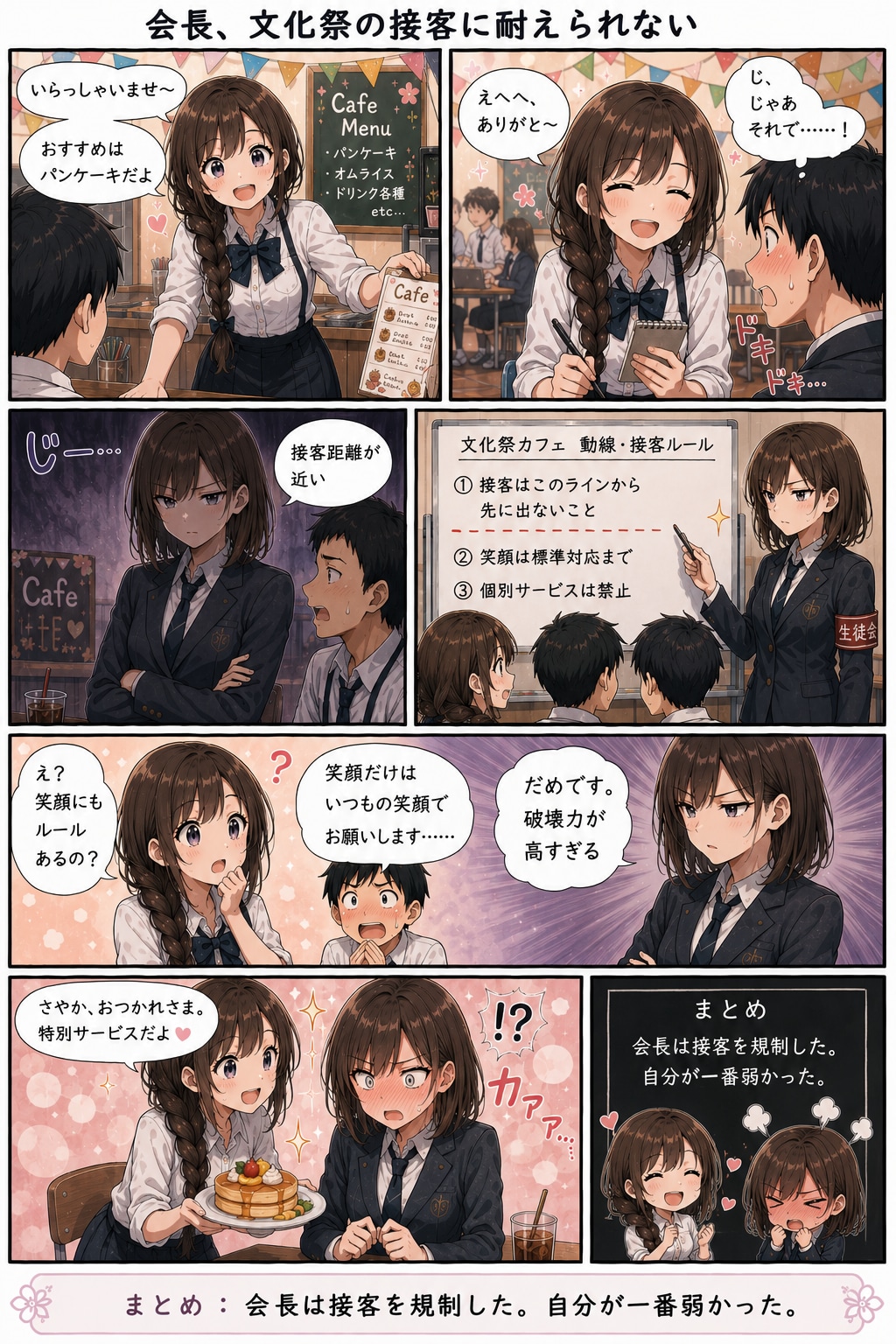 会長、文化祭の接客に耐えられない