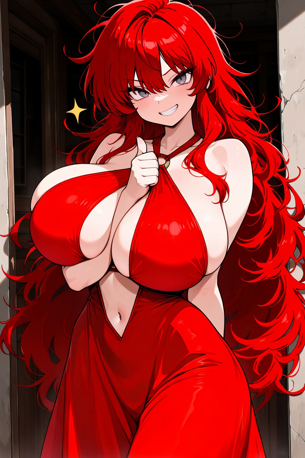おっぱいサムズアップ
