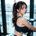 汗だく女子02 3枚目