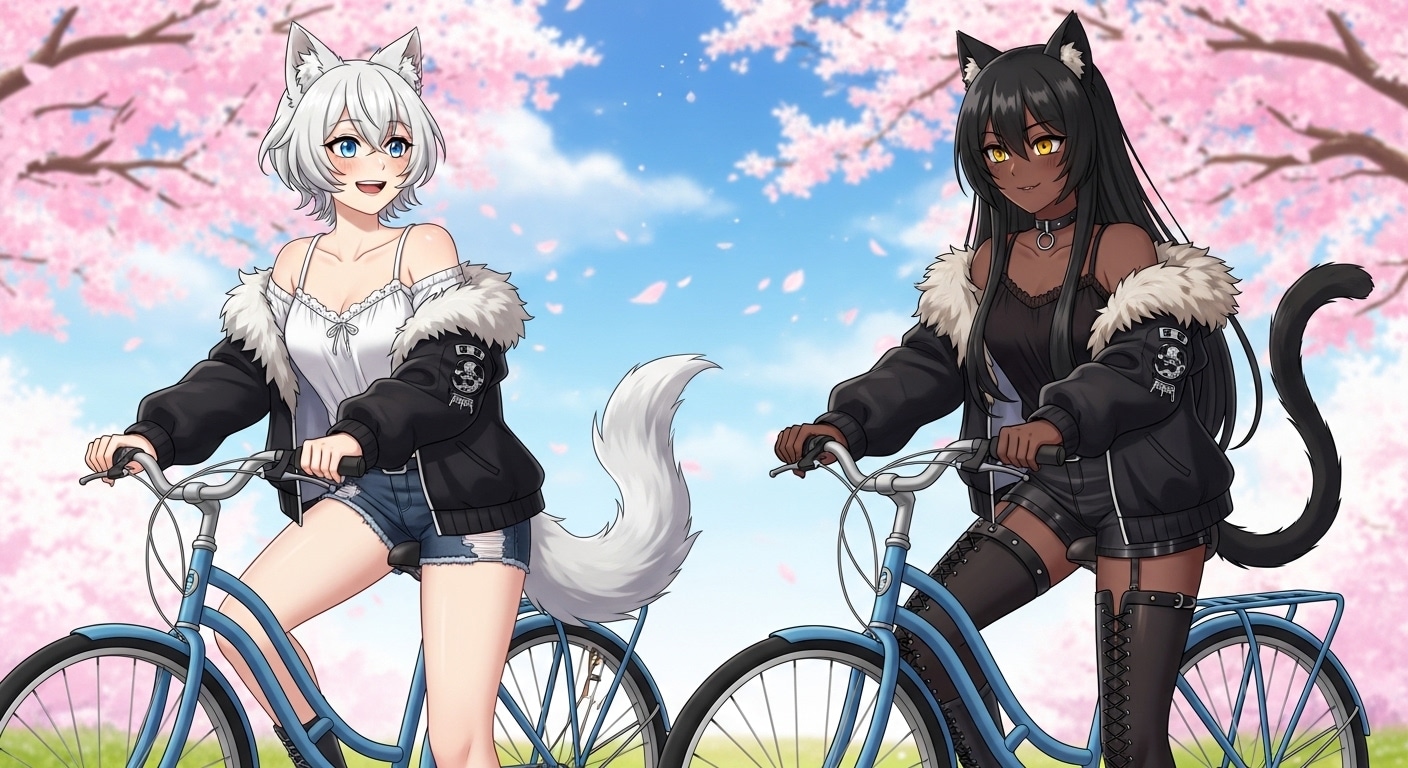 シロキさんと クロキさん | の人気AIイラスト・グラビア