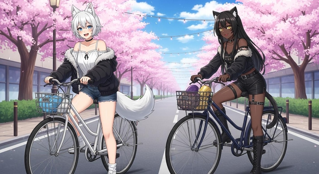 シロキさんと クロキさん