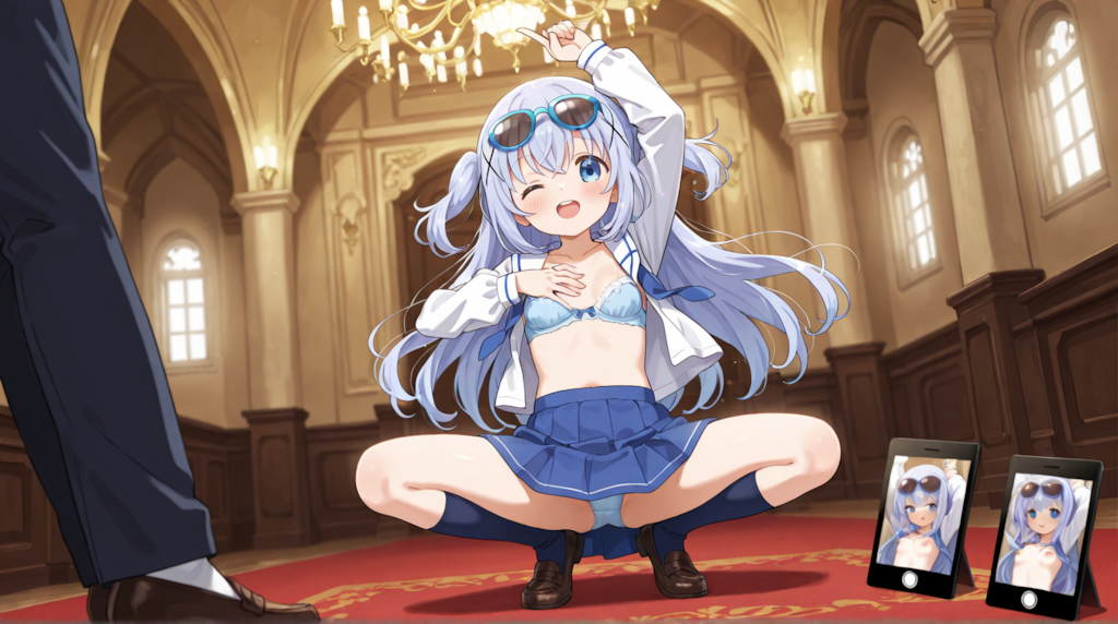 チノちゃんと城と下着！！