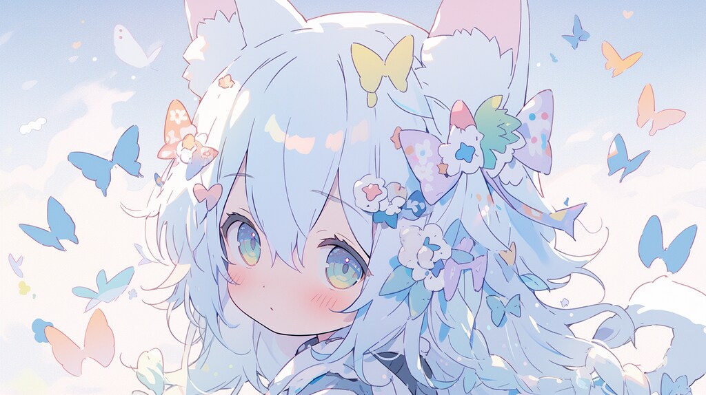 蝶の精霊と青空の約束