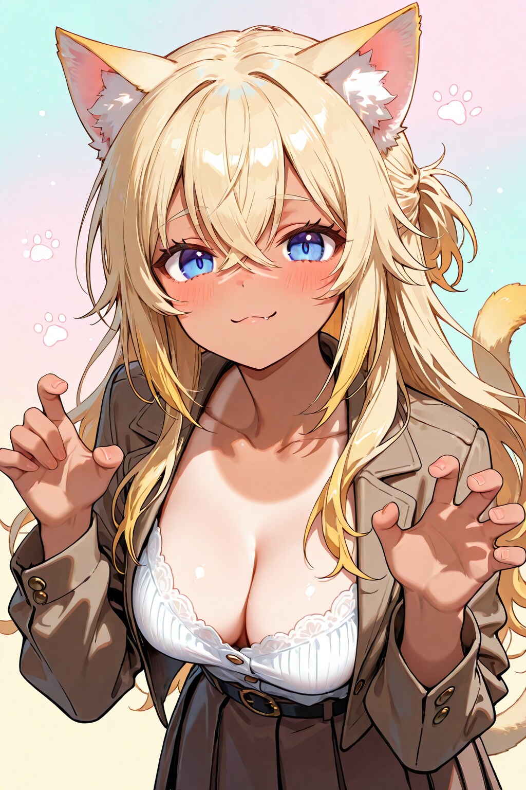 パステルカラーと金髪ちゃん
