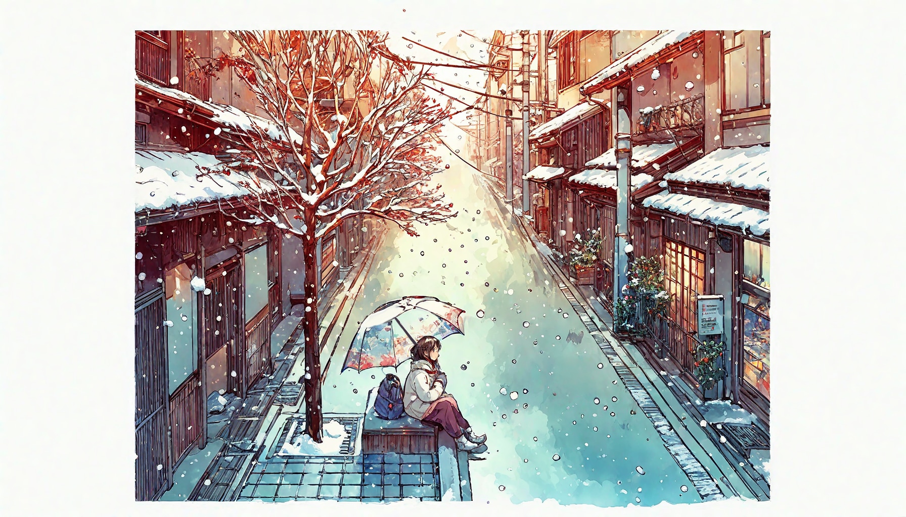 雪と少女113 | の人気AIイラスト・グラビア