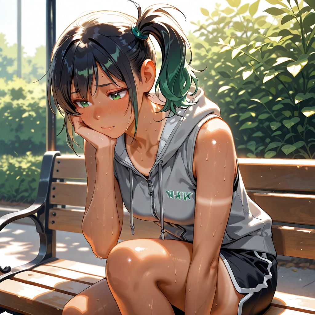 へんな日焼け跡出来ちゃったな～　真島幸乃 | の人気AIイラスト・グラビア