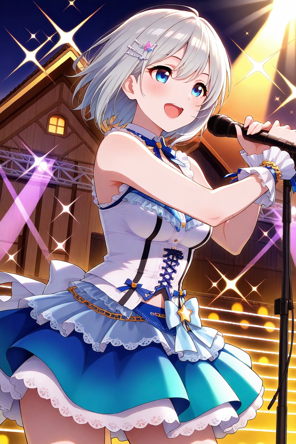 銀髪ボブの歌姫