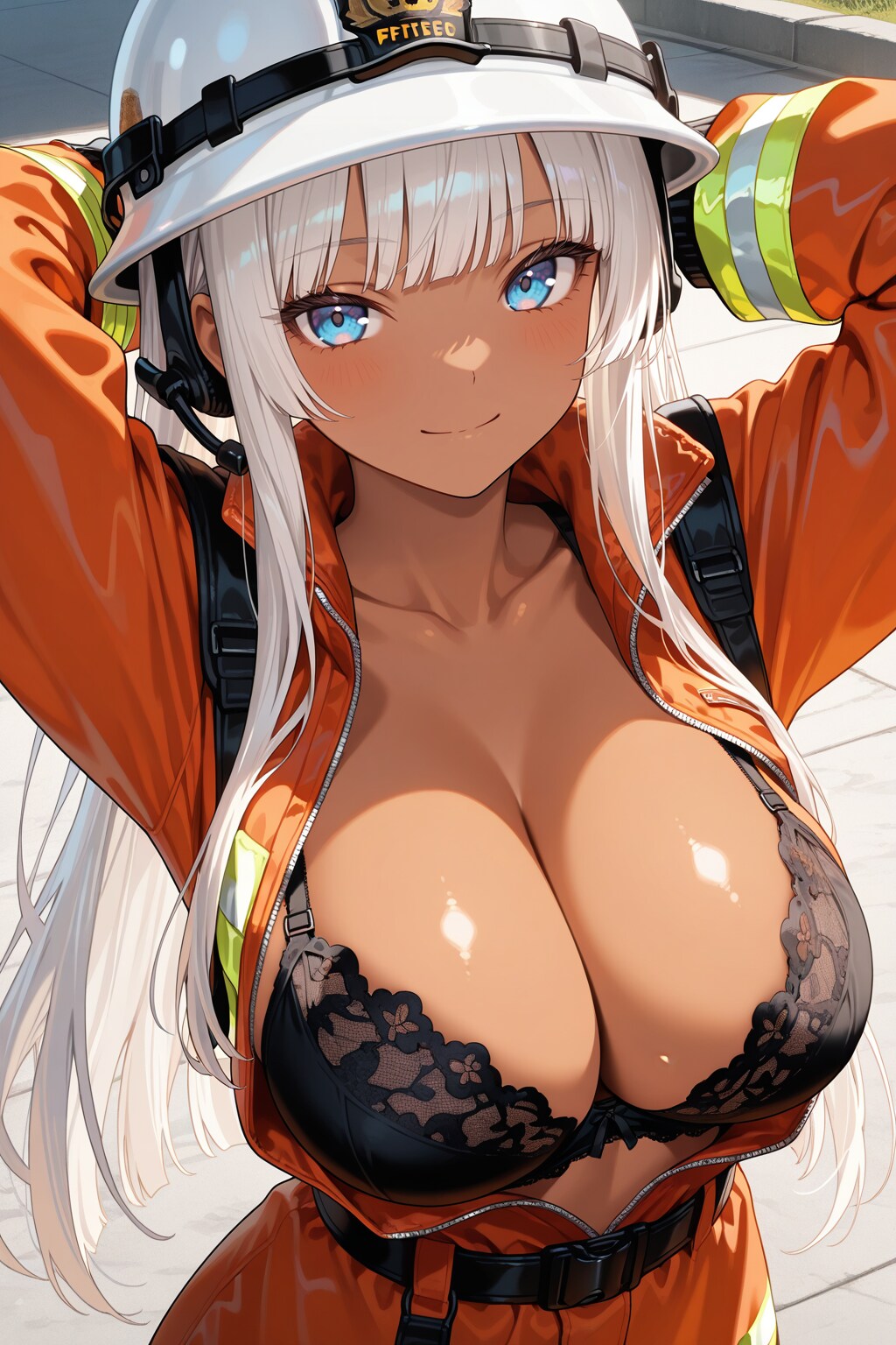 これから火事の現場に出るのに……君の心の火、私が先に消してあげよっか？♡