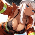 これから火事の現場に出るのに……君の心の火、私が先に消してあげよっか？♡ 8枚目