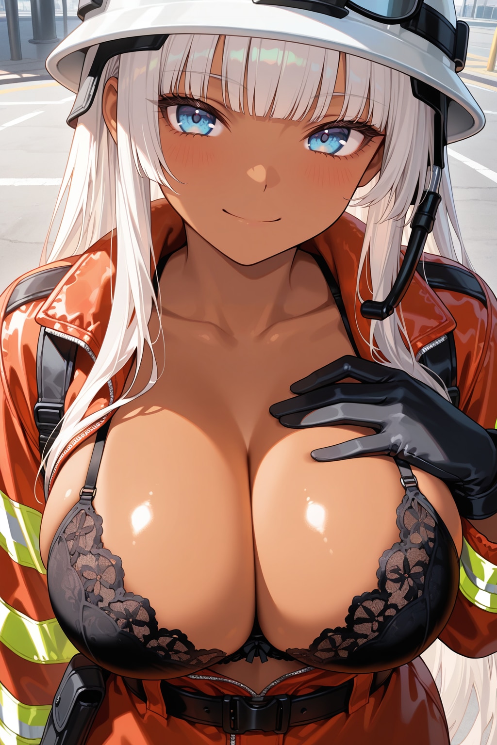 これから火事の現場に出るのに……君の心の火、私が先に消してあげよっか？♡