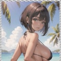 巨乳水着　 big breast swimsuit 5枚目