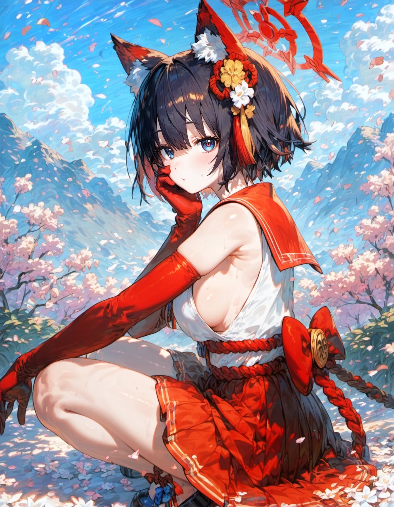 Crimson Shrine Fox