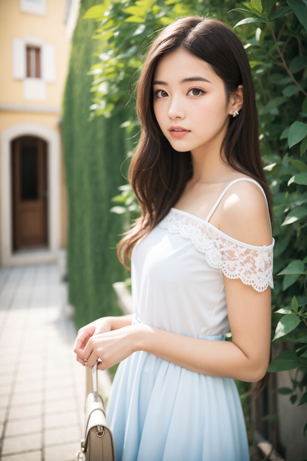 フランス　アルザスを旅する美女