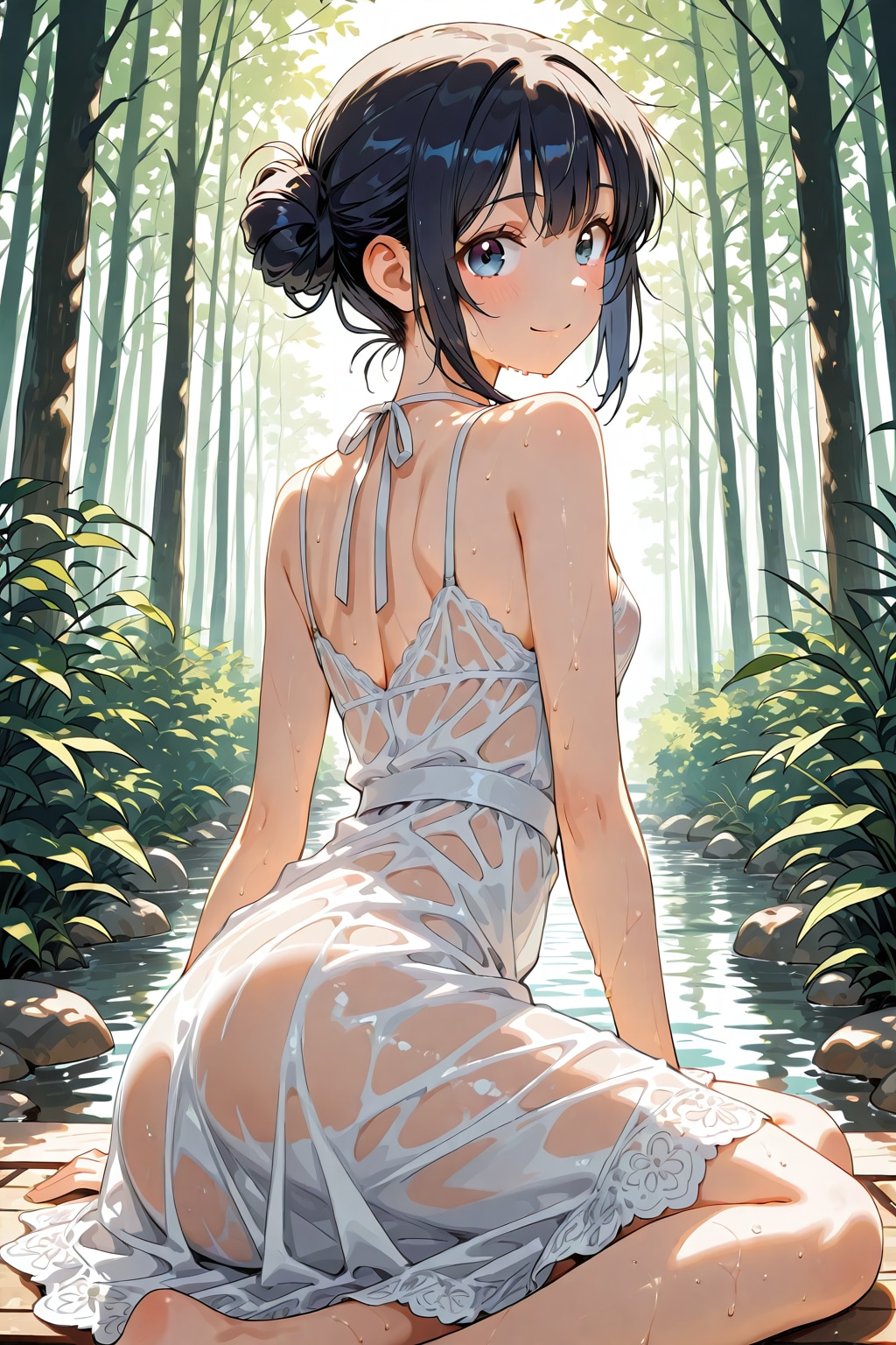 びしょ濡れ女の子13