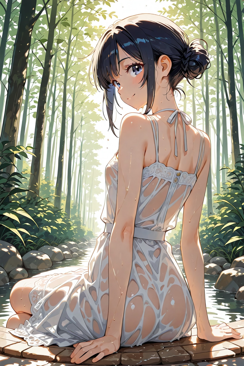 びしょ濡れ女の子13