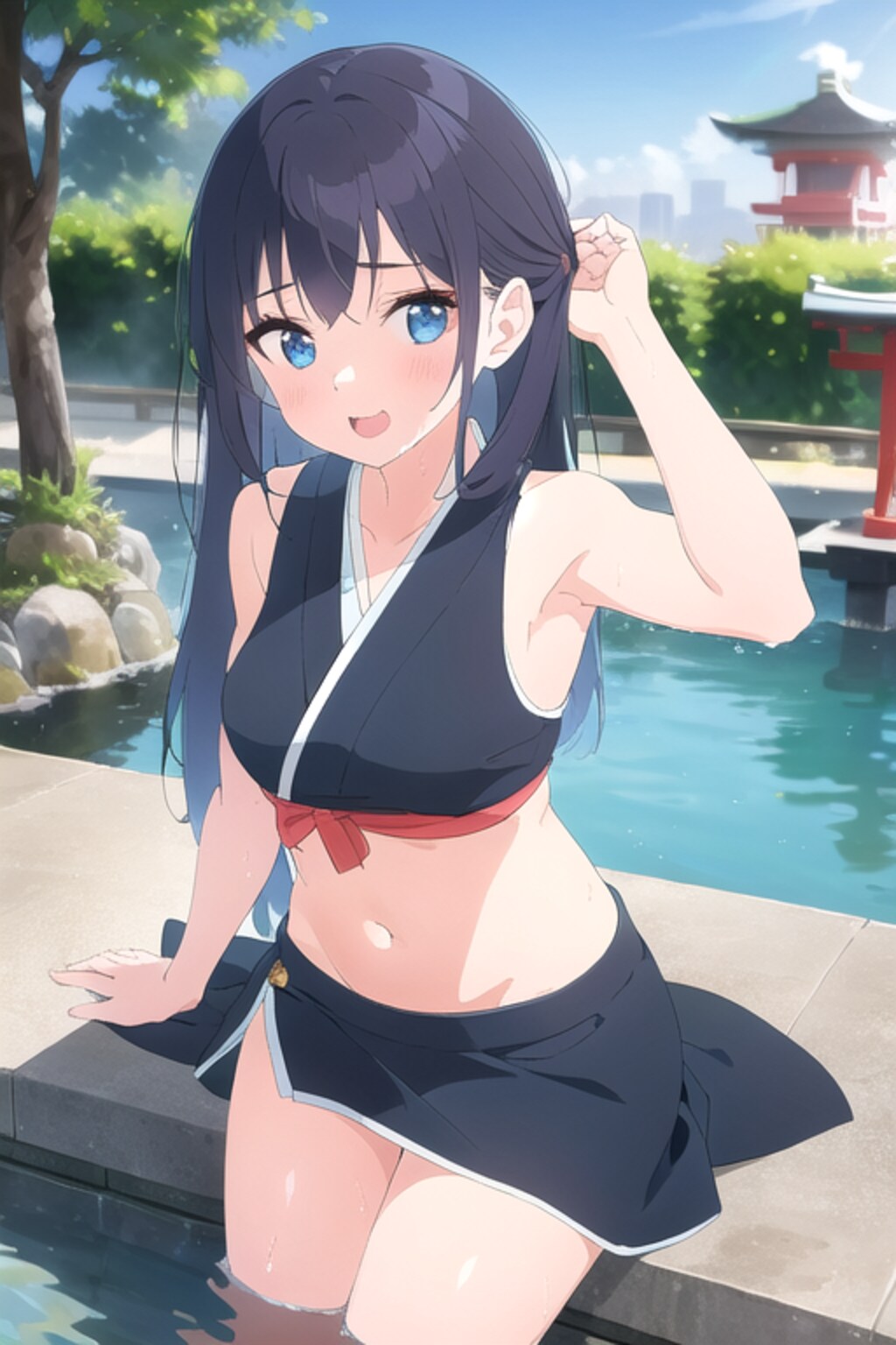 夏の着物クールビズスタイル♪