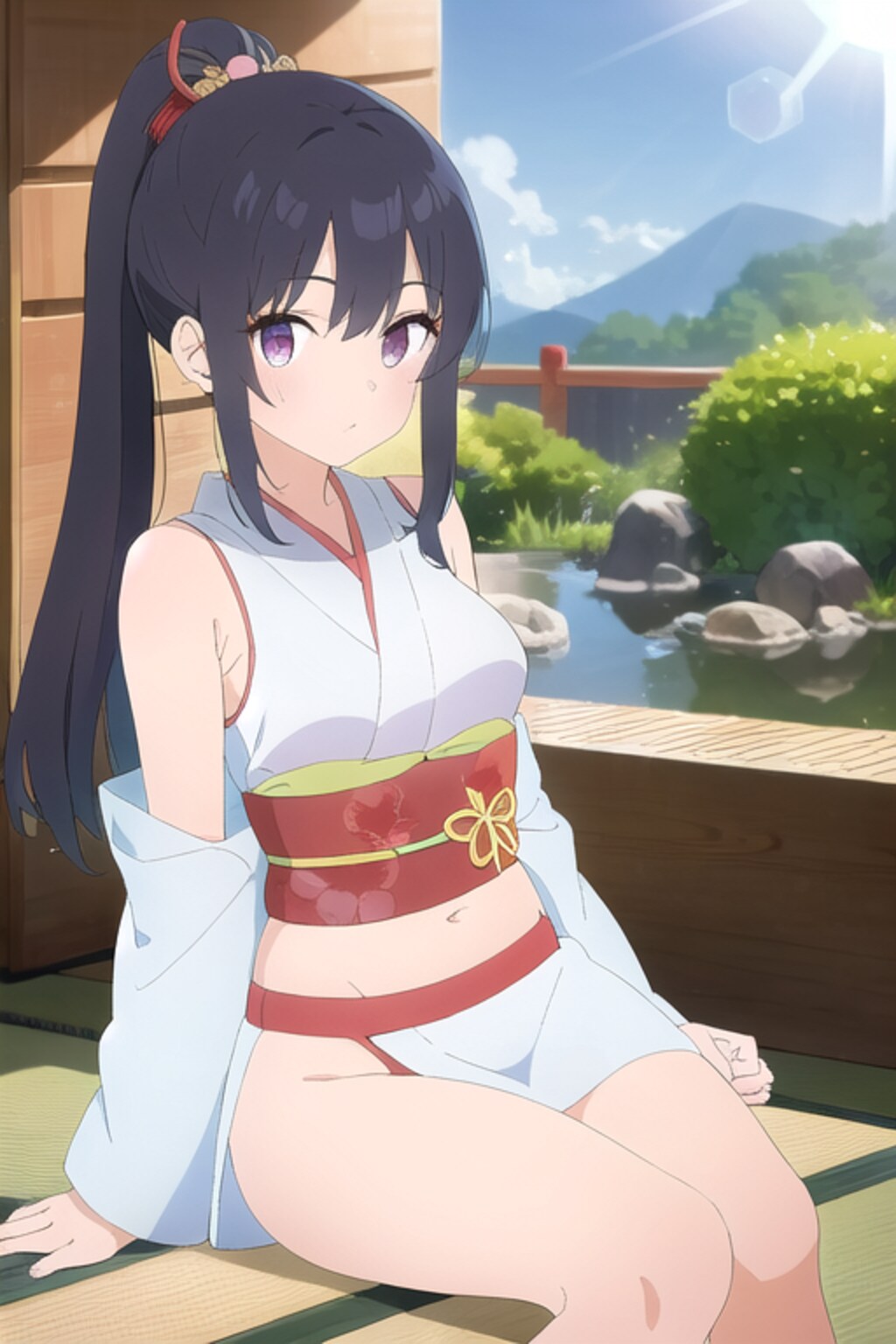 夏の着物クールビズスタイル♪