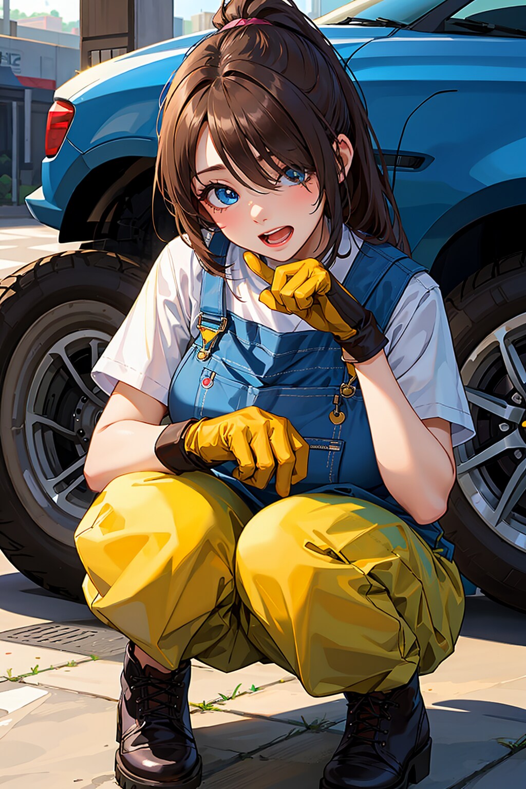オーバーオール娘