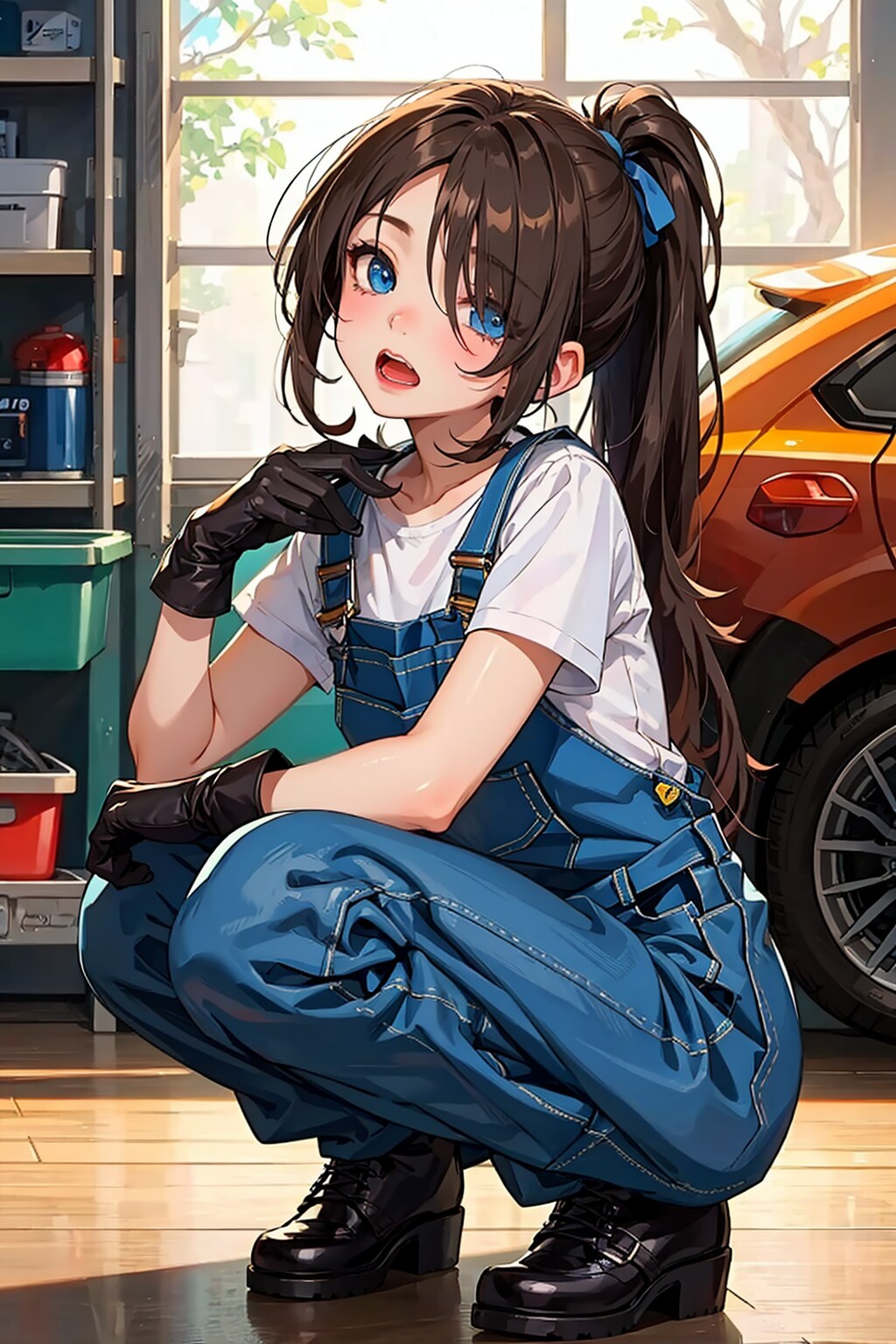 オーバーオール娘