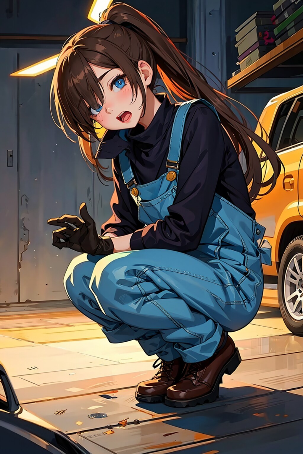 オーバーオール娘