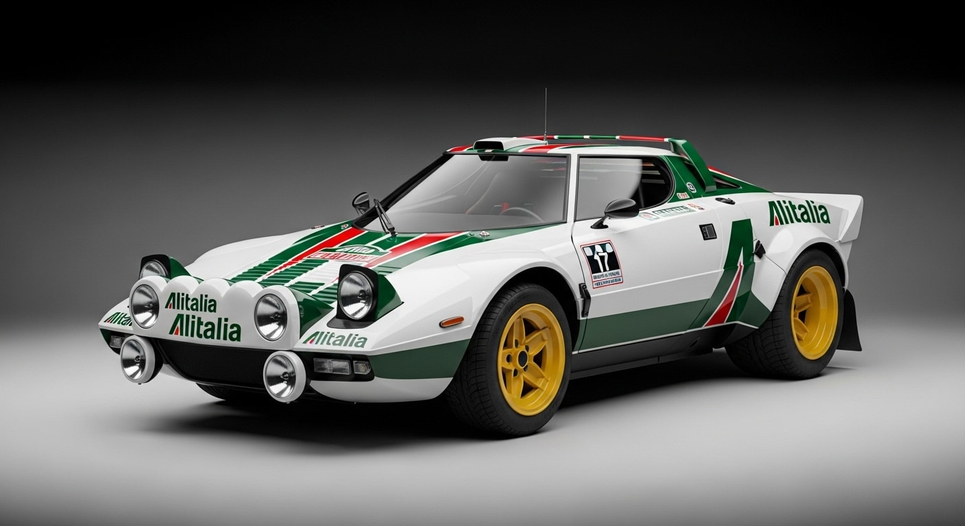 アリタリアカラーランチアストラトスラリーカー | の人気AIイラスト・グラビア