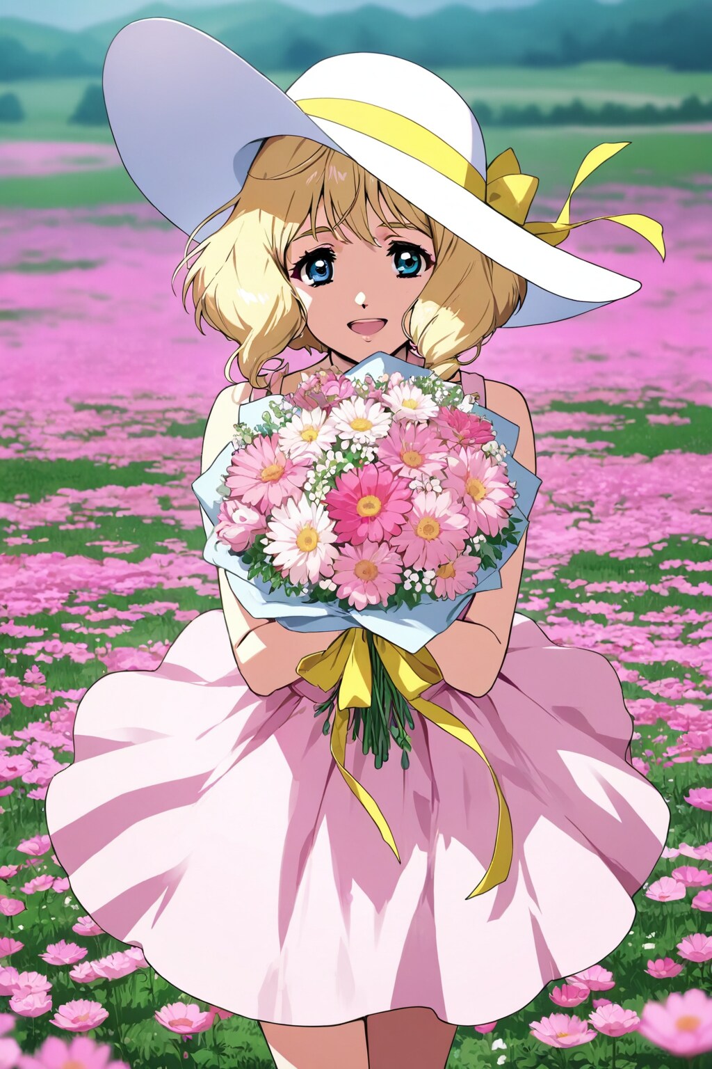 花束を送る花束の少女💐❤️ | の人気AIイラスト・グラビア