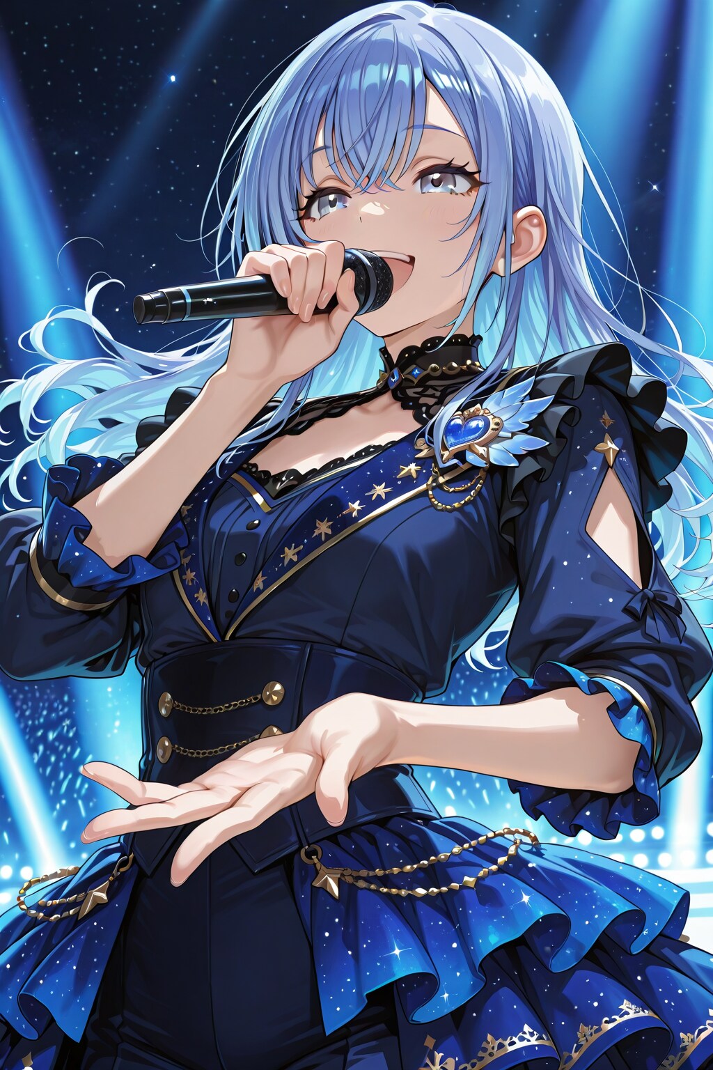 【コンサート】鈴木羽奈ちゃん　新作衣装 Ver.01　by #ECHIDNA | の人気AIイラスト・グラビア