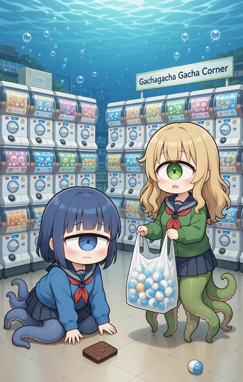 単眼スキュラちゃん.56　ガチャ回しすぎたよ