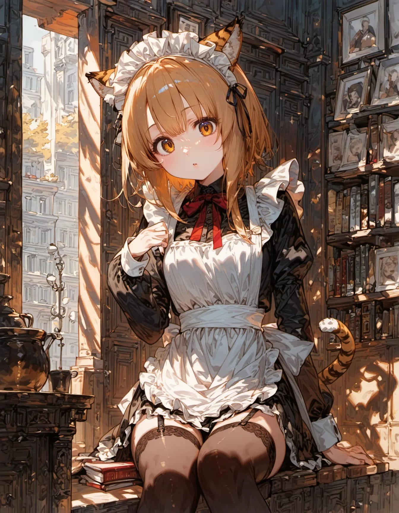 The Librarian with Amber Eyes