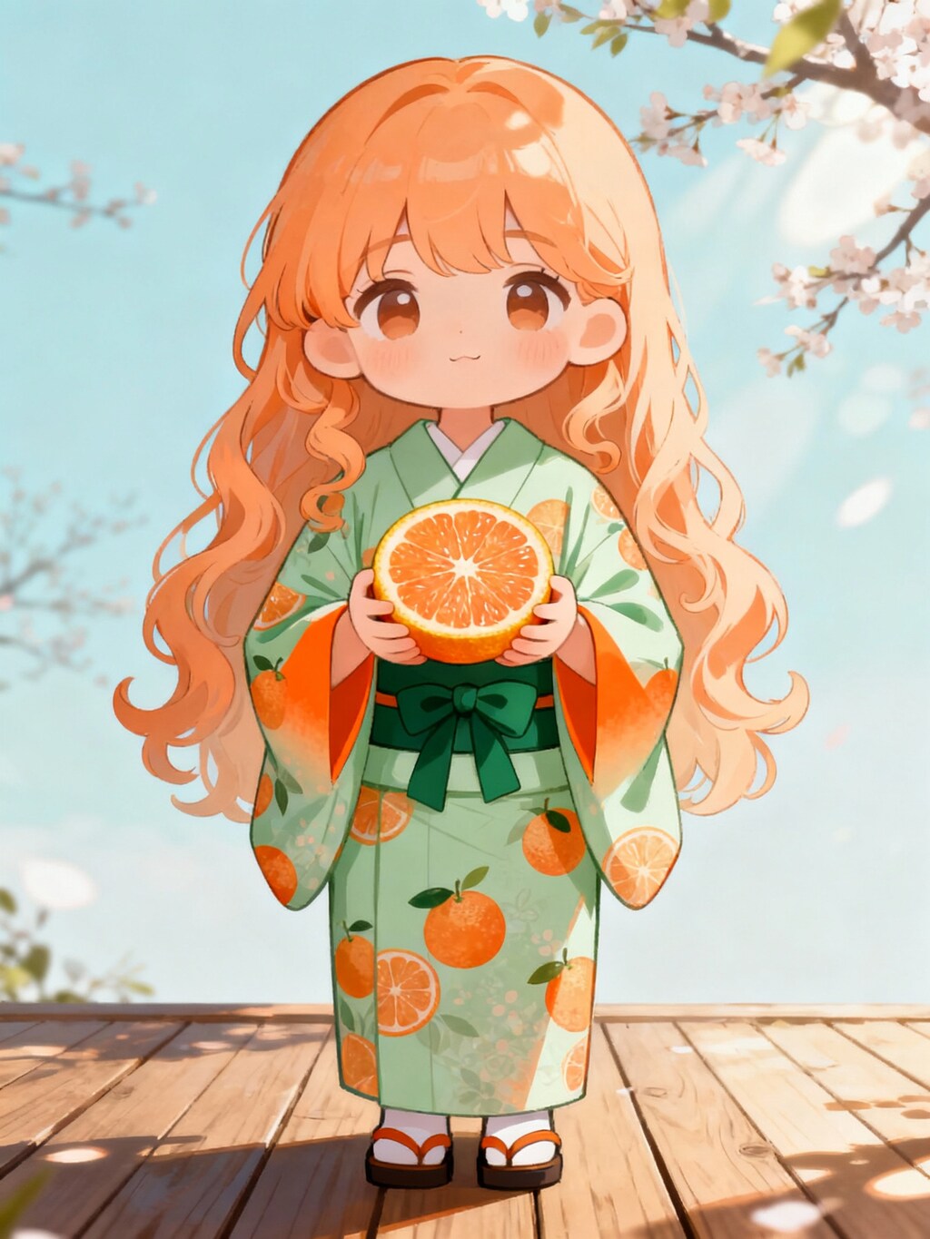 柑橘類の神様の像mikan