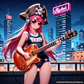 スク水ロックミュージシャン海賊ちゃん260622 2枚目