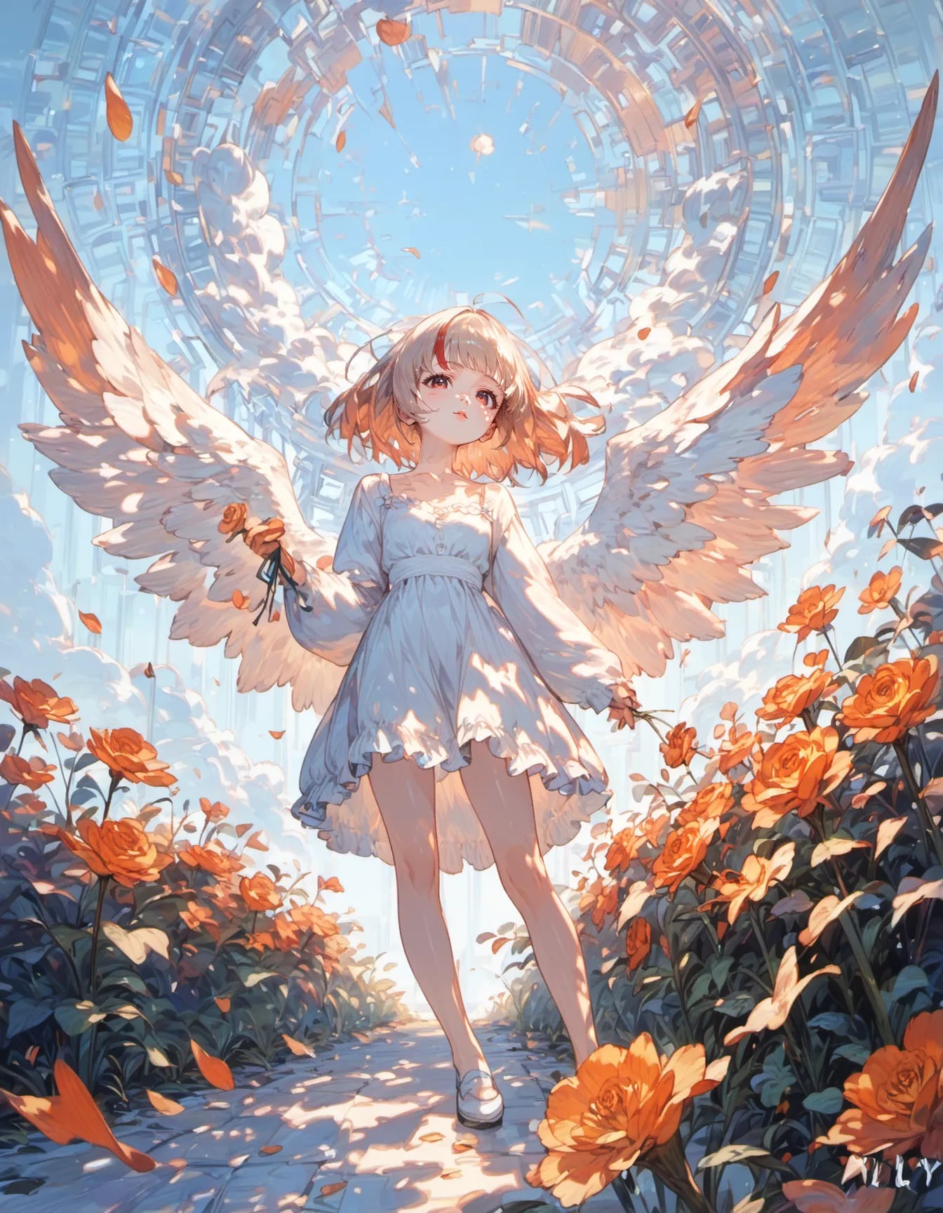 Guardian Angel of the Orange Blooms | の人気AIイラスト・グラビア