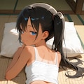 田舎の黒髪少女 4枚目